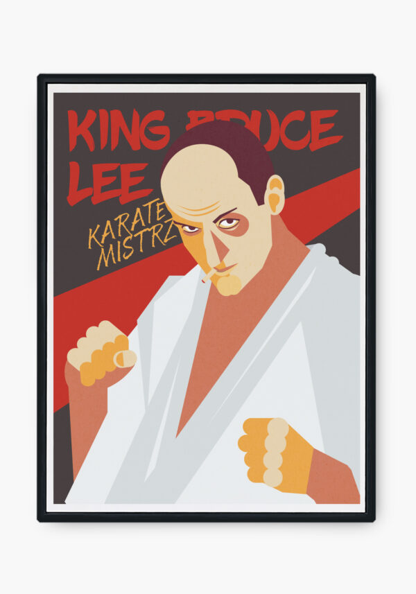 Plakat King Bruce Lee karate mistrz